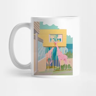 Pink Giraffes Mug